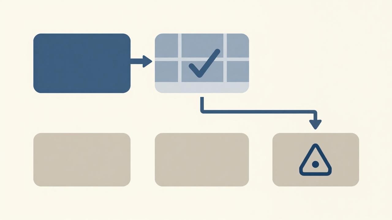 Flowchart showing the process of checking slots