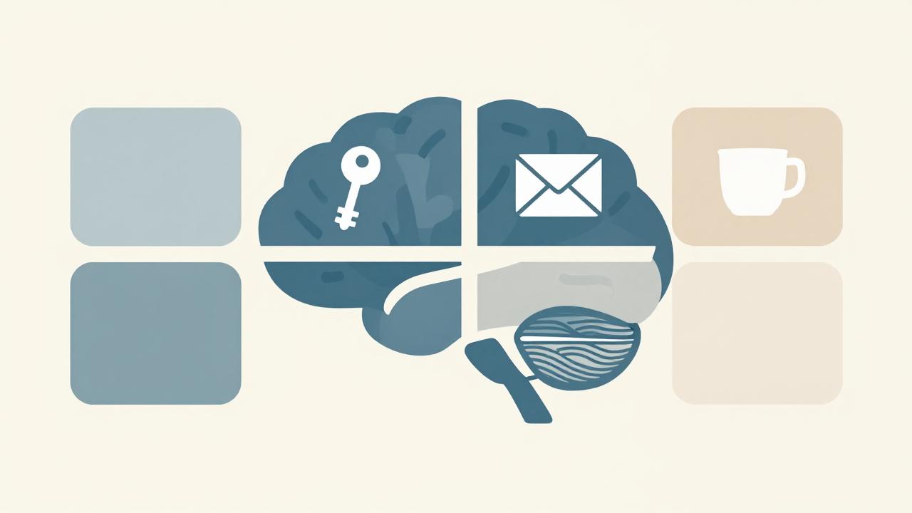 Four working memory slots diagram